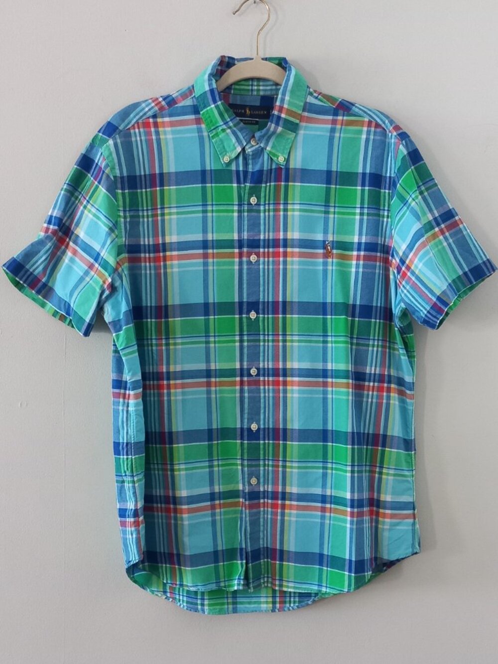 POLO RALPH LAUREN short sleeve plaid shirt